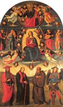 彼得羅 貝魯吉諾 The Assumption of the Virgin with Saints
